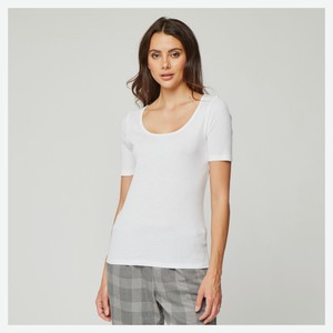 Футболка женская InExtenso TEE0017 с коротким рукавом белая