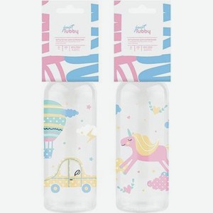 Бутылочка Lubby с силиконовой соской 0+ мес. 250мл 1шт, 250 мл