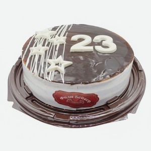 Торт Фили-Бейкер бисквитный 23 Февраля 630г, 630 г