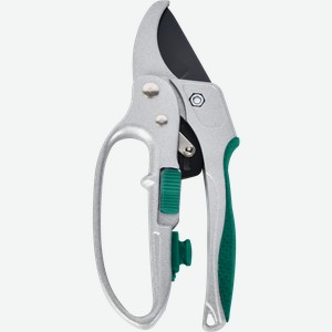 Секатор садовый GIARDINO CLUB c храповым механизмом, металлический, Арт. PS662