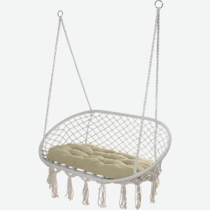 Кресло подвесное GIARDINO CLUB 2-х местное, плетеное с подушкой, Арт. 706H0P2