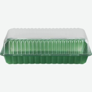 Парник для выращивания рассады GIARDINO CLUB 3-х местный 16х58х6,5см с прозрачной крышкой, Арт. 64675