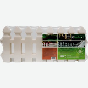 Ограждение садовое GIARDINO CLUB Штакетник 50х21см, 4 секции