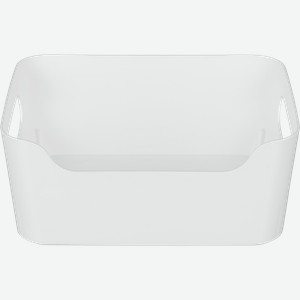 Корзинка ECONOVA Scandi 17x12x7,5см, универсальная, белая, 1.2л