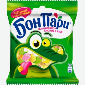Суфле Бон Пари Кислые кубы со вкусом фруктов 65г