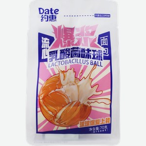 Булочка DATE сладкая с йогуртовой начинкой, 70г