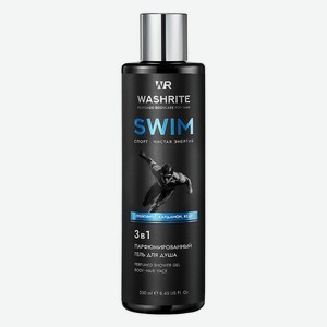 WASHRITE Парфюмированный гель для душа мужской, SWIM, 1 шт.