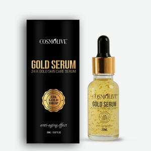COSMOLIVE Золотая сыворотка Gold Serum 24K, 20 мм
