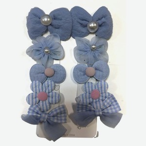 Заколки детские KosmoShtuchki  Бантики  в ассортименте 10шт