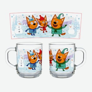 Кружка  Три Кота. Зимние Каникулы ,Веселые снеговики, 230 мл