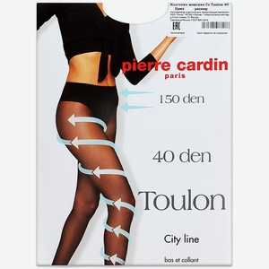 Колготки Pierre Cardin Toulon 40 den черные, размер 2
