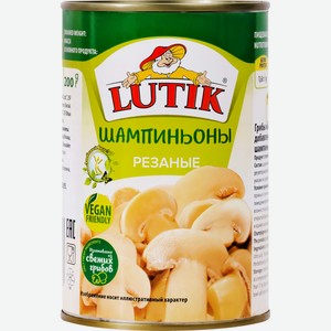 Шампиньоны LUTIK резаные в с/с, Китай, 400 г