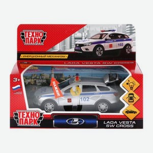 Технопарк Симбат Машина металлическая Полиция 12см в ассортименте