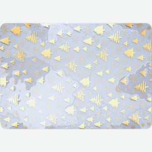 Салфетка сервировочная прямоугольная прозрачная новогодняя в ассортименте