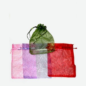 Мешок подарочный GrandGift шифон лёгкий прозрачный, 16х22 см