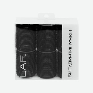 Бигуди-липучки LAF черные 4см 6шт