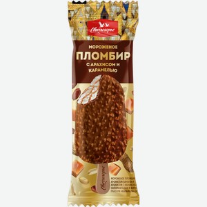 БЗМЖ Мороженое Свитлогорье пломбир с арахисом и карамелью эс