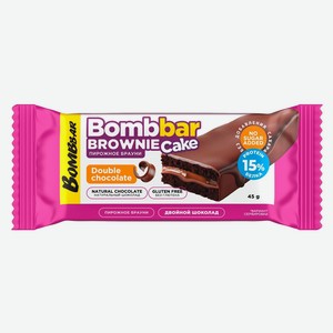 Пирожное Bombbar протеиновое Двойной шоколад, 45г