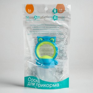 КРОШКА Я Ниблер для прикорма «Совушка» с силиконовой сеточкой