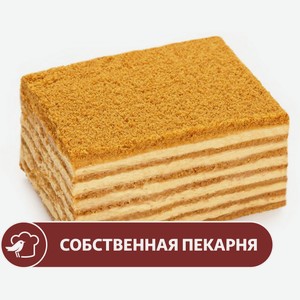 Торт АШАН Медовик, вес цена за 1 кг