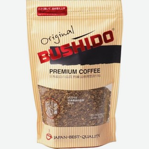 Кофе Bushido Original натуральный растворимый сублимированный 75г, 75 г