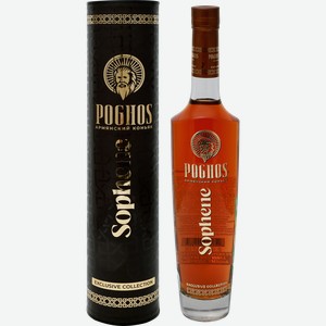 Коньяк POGHOS Софен Армянский 7 лет 40%, туба, 0.5л