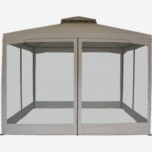 Павильон с антимоскитными шторами GIARDINO CLUB 3х3м полиэстер, в ассортименте, Арт. 3306-С