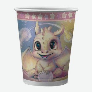 Набор бумажных стаканов Дракоша-1, 6 шт*250 мл