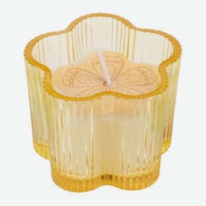 Свеча в фигурном стакане Цветок в ассортименте