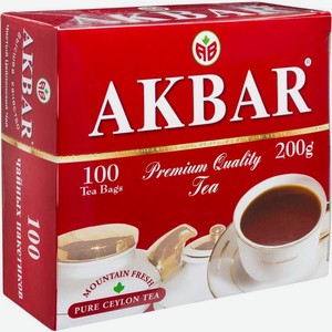 Чай черный Akbar Mountain Fresh цейлонский 100х2г, 100 шт