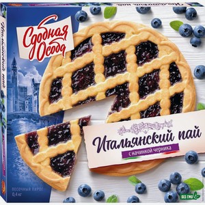 Пирог Сдобная Особа Итальянский пай с начинкой черника 400г, 400 г