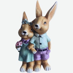 Фигура садовая GIARDINO CLUB Пара кроликов 29х16х49см, Арт. 23112A