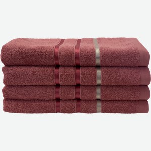 Полотенце махровое HOMECLUB Stripe 70х130см, цвет коралловый, Арт. HCS/70130/кор