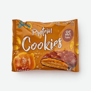 Печенье протеиновое Solvie (Protein cookies) арахисовое с соленой карамелью без сахара 60 г