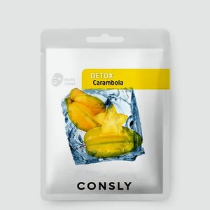Тканевая маска «Consly» Detox с экстрактом карамболы, 20 мл