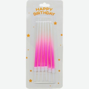 Свечи для торта с подставкой 12.5см 6шт