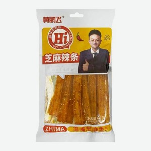 Снэки полоски со вкусом пряностей и кунжута Нuang Peng Fei 76г