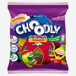 Мармелад жевательный Choodly Озорные Чумиксы микс форм и вкусов, 70 г