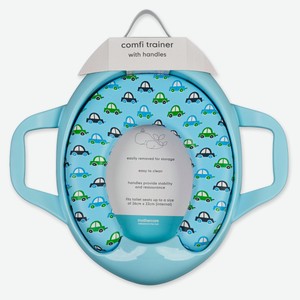 Сиденье на унитаз тренировочное Mothercare с ручками голубое, 1 шт