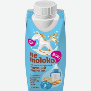 Овсяный напиток Nemoloko Baby детский 200мл, 200 мл