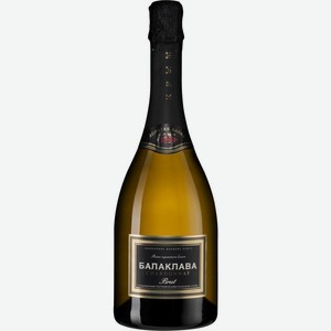 Вино игристое Балаклава Шардоне белое брют 12.5% 750мл, 750 мл