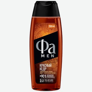 Гель Фа Men Красный кедр для душа тело-волосы 250мл, 250 мл