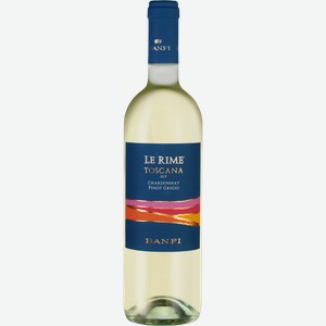 Вино LE RIME Тоскана ординарное белое сухое, 0.75л