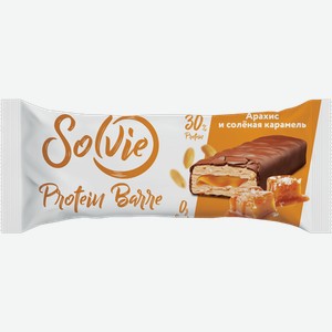 Батончик протеиновый Солви Арахис и соленая карамель ф/п 50г.