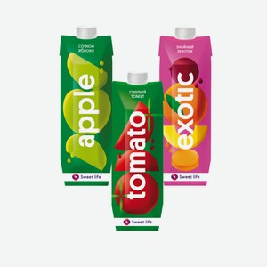 Соки И Нектары Sweet Life В Ассортименте 1л
