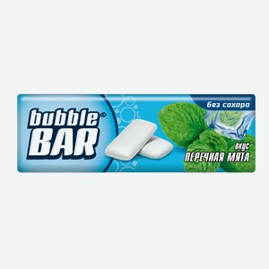 Жевательная резинка BUBBLE BAR ПЕРЕЧНАЯ МЯТА 13,2Г, , ,