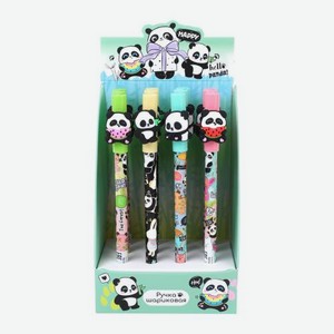 Шариковая ручка 0.7мм синяя Панды неавтоматическая в ассортименте