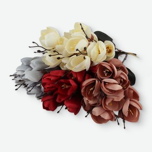 Букет искусственных цветов Магнолия Маркет 40см, 20шт