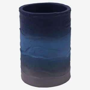 Стакан для зубных щеток Actuel синий, 7,4х7,4х10,7 см