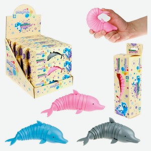 Игрушка-антистресс 1TOY Гремушка Дельфин, 1 шт в ассортименте